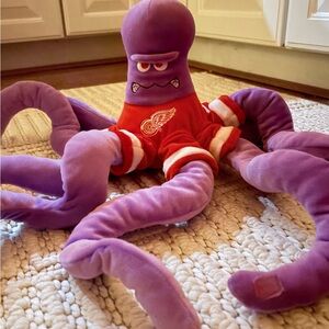Purple Octopus Detroit Red Wings mascot